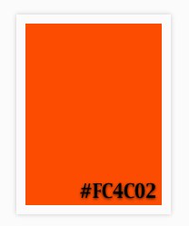 #fc4c02 orange