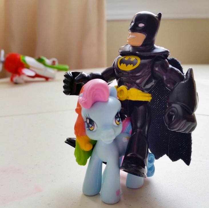 batman and rainbow dash